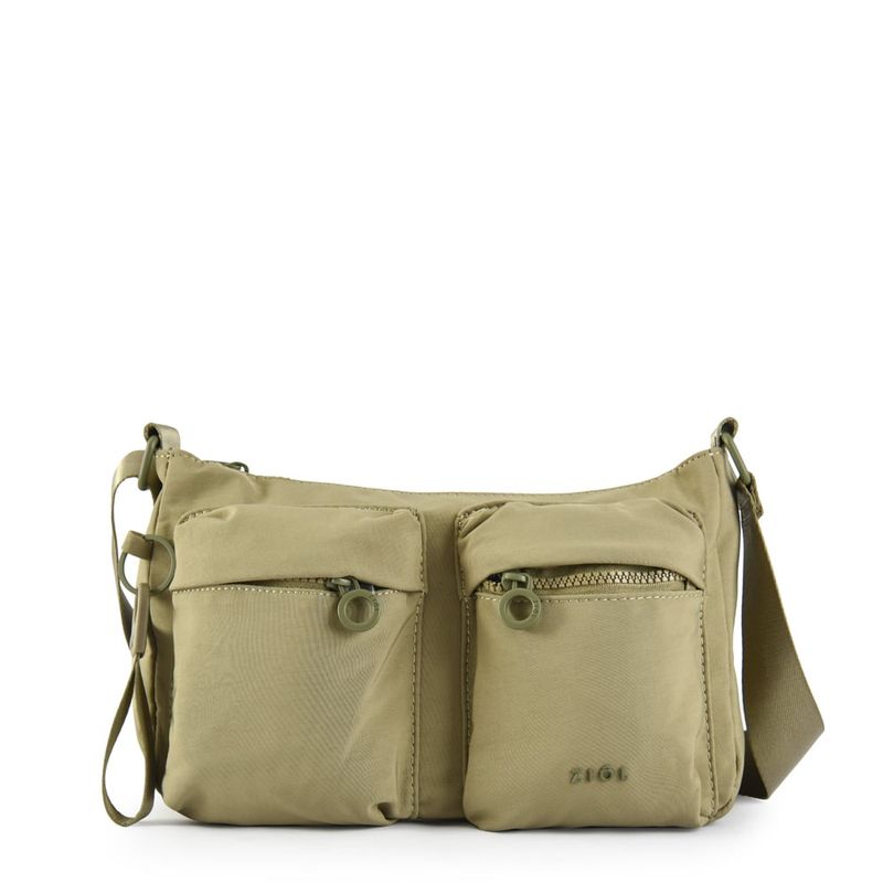 ZIOL - Cartera bandolera mediana veby verde oliva