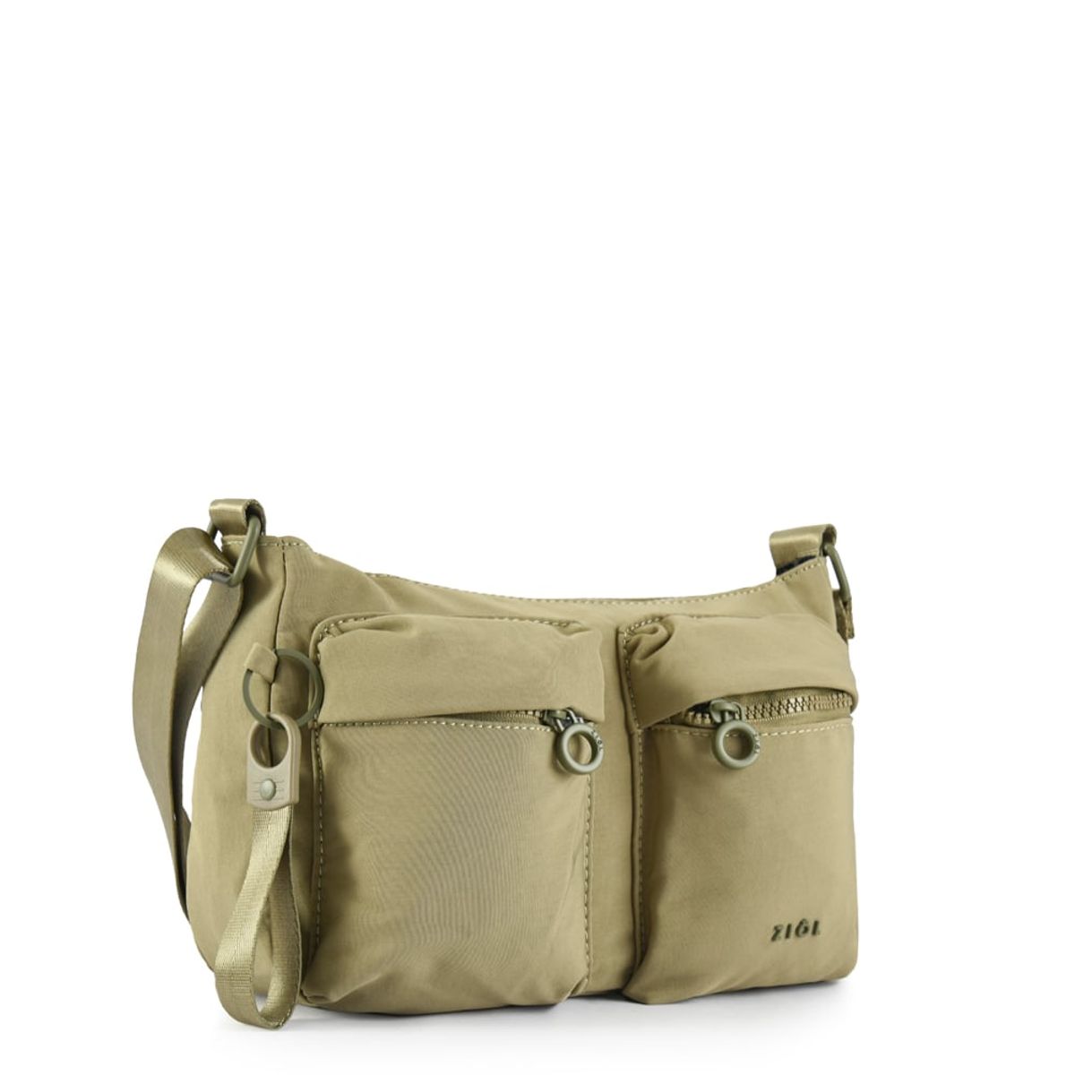 ZIOL - Cartera bandolera veby mediana verde oliva