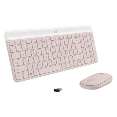Imagen 2 del producto SLIM COMBO TECLADO MOUSE MK470 ROSADO