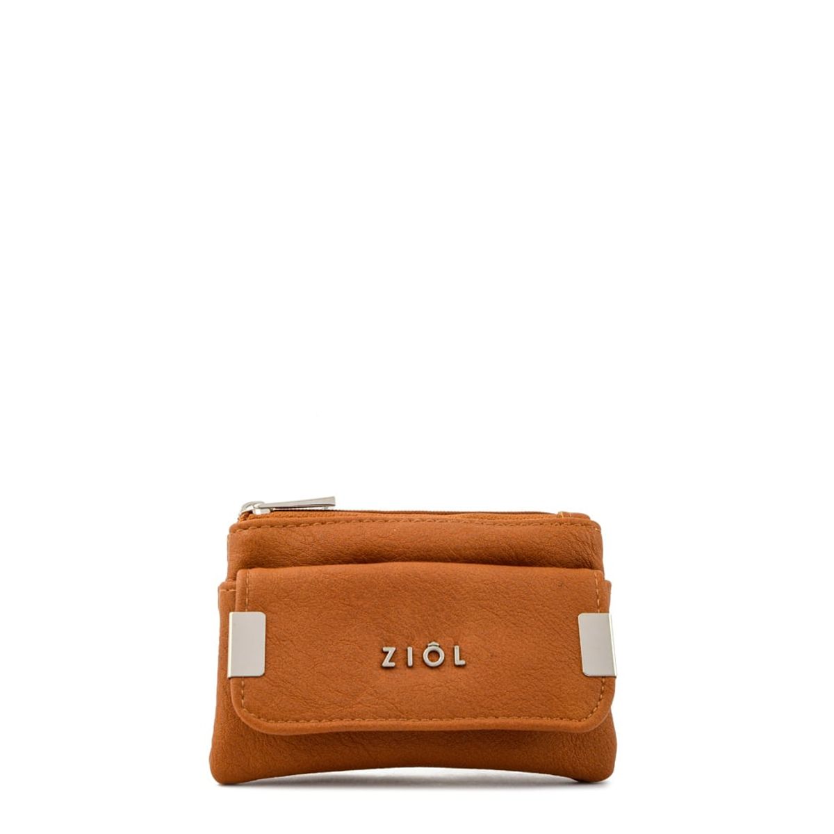 ZIOL - Monedero rectangular pequeña pinu café