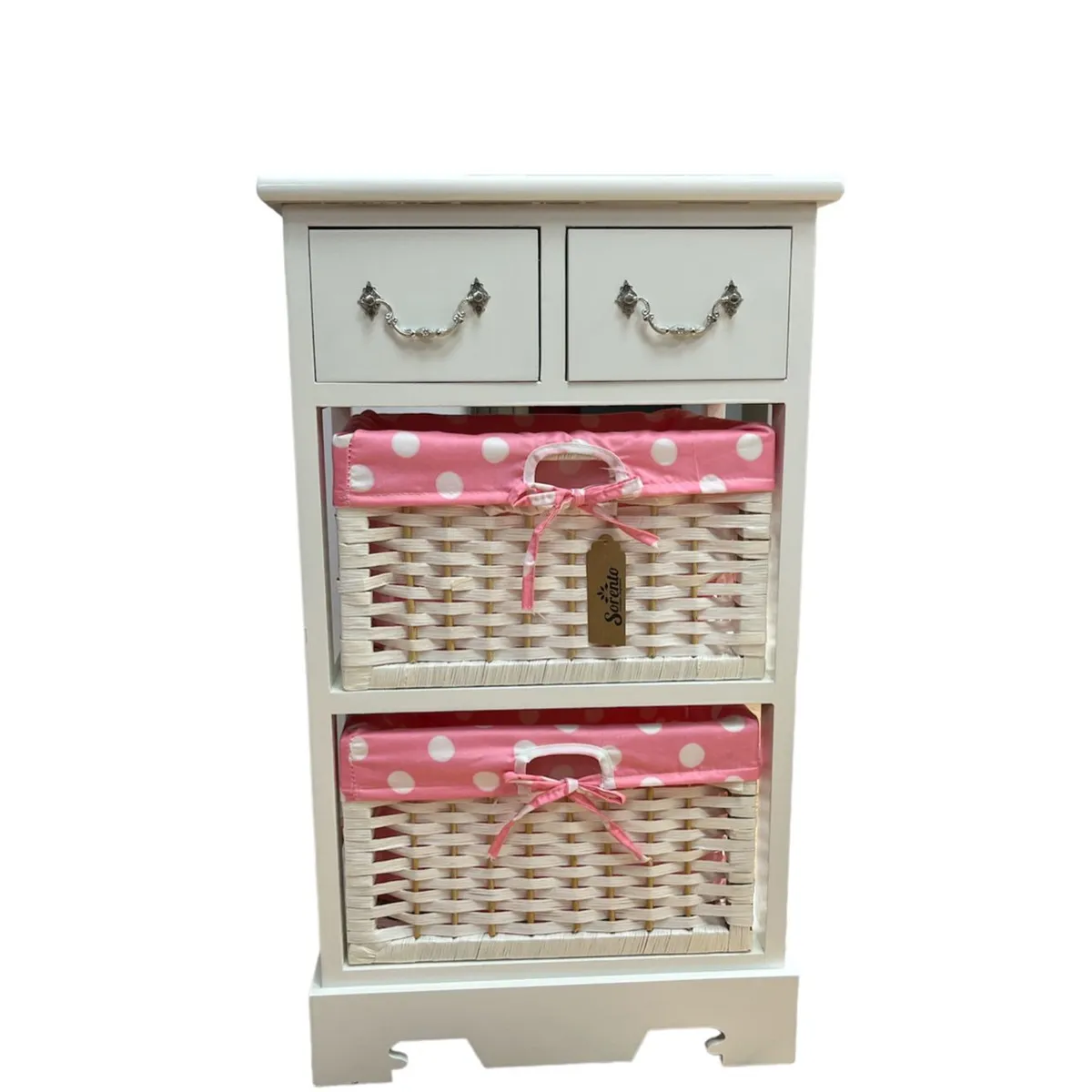 GENERICO - Mueble Lacado Blanco Lunares - S56104