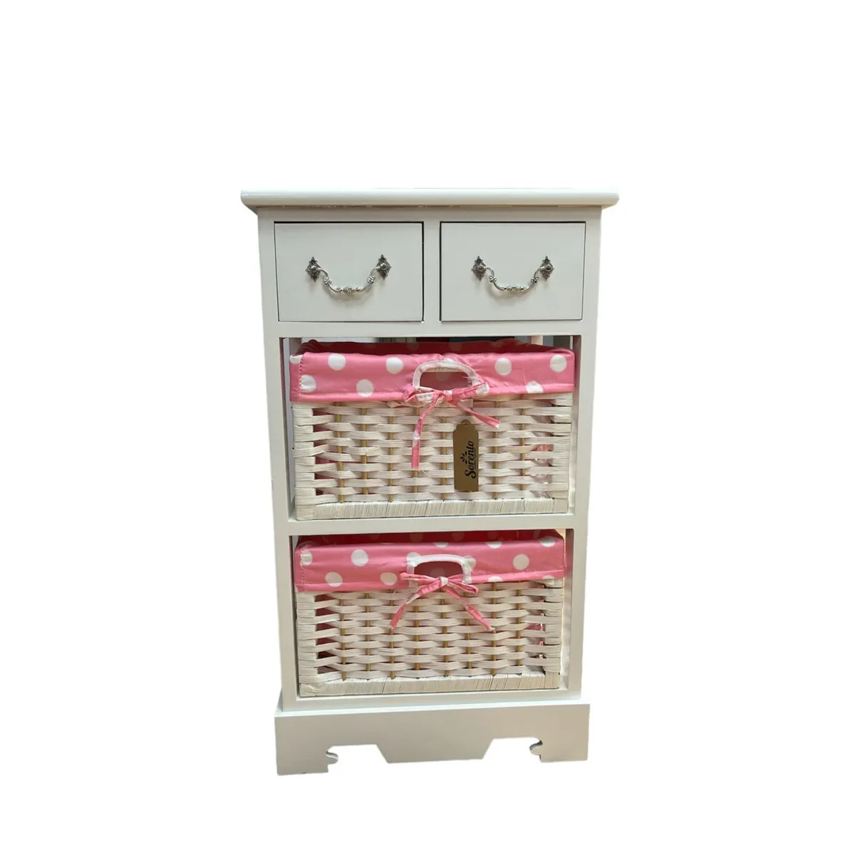 GENERICO - Mueble Lacado Blanco Lunares - S56104