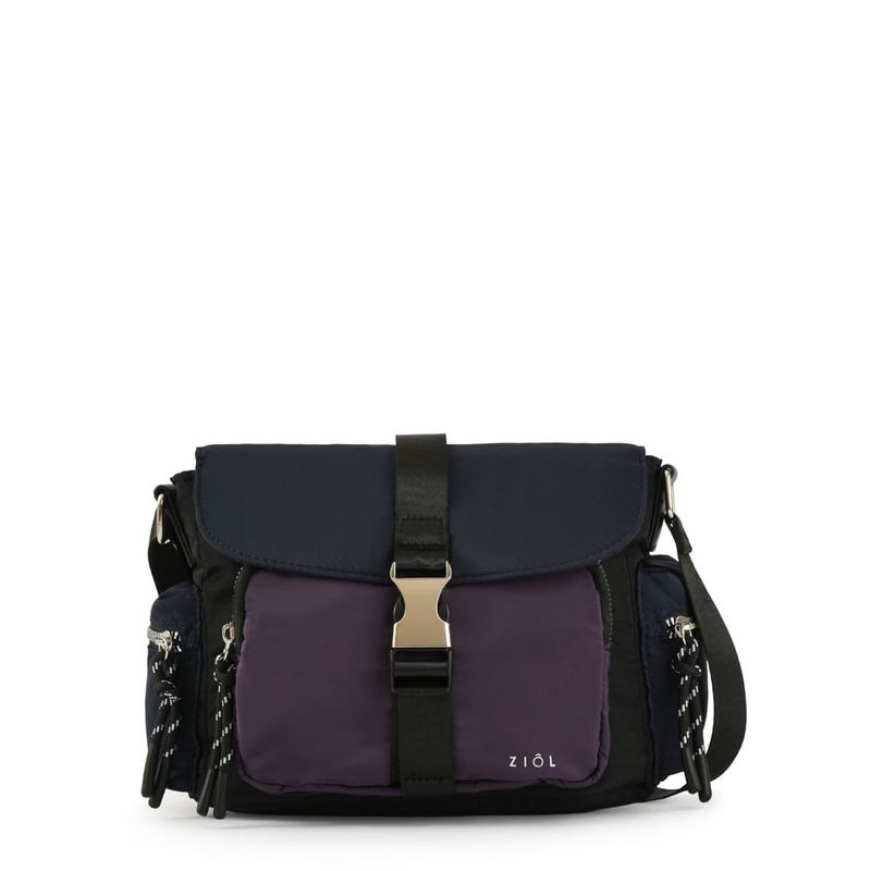 ZIOL - Cartera bandolera con tapa pequeña abie negro