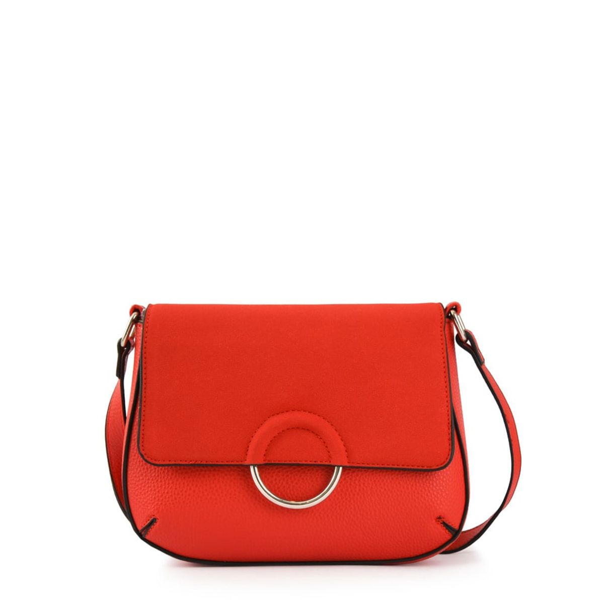 ZIOL - Cartera bandolera con tapa sophie pequeña rojo