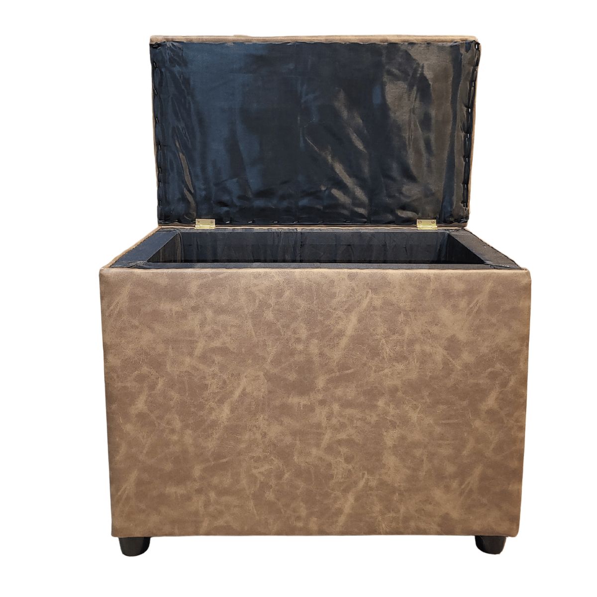 GENERICO - Baúl Botone Miel Eco Cuero 60x40x50x40 Muebles Rimar