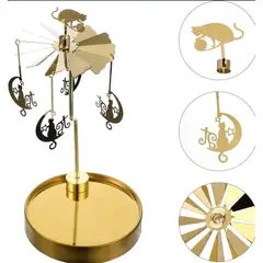 GENERICO - Porta vela Carrusel Giratorio modelo Gato y Luna