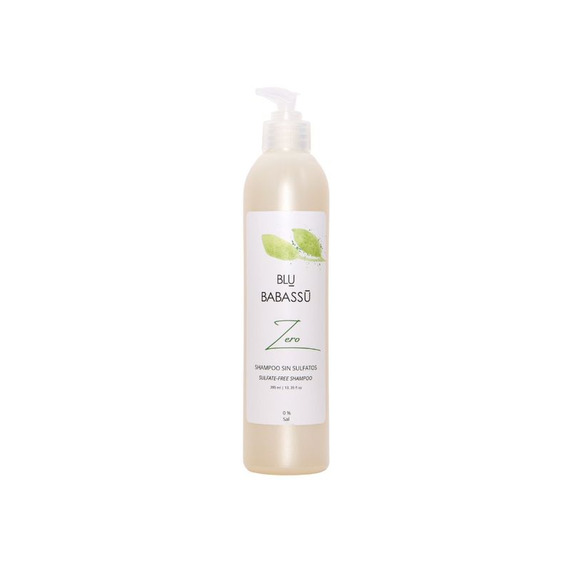 BLU BABASSU - Shampoo Zero Sin Sulfatos  Pelo Graso 395 ml.