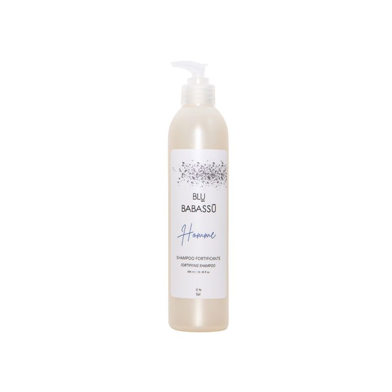 BLU BABASSU - Shampoo  Homme Men Fortificante 395 ml.