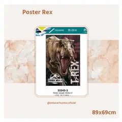 GENERICO - Poster Jurasic Worl Rex 89x96cm