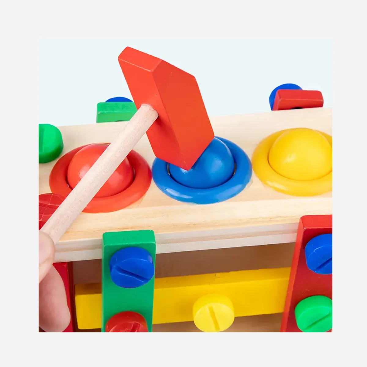 COBABY - CAMION DIDACTICO ARMABLE CON GOLPEADOR DE FIGURAS