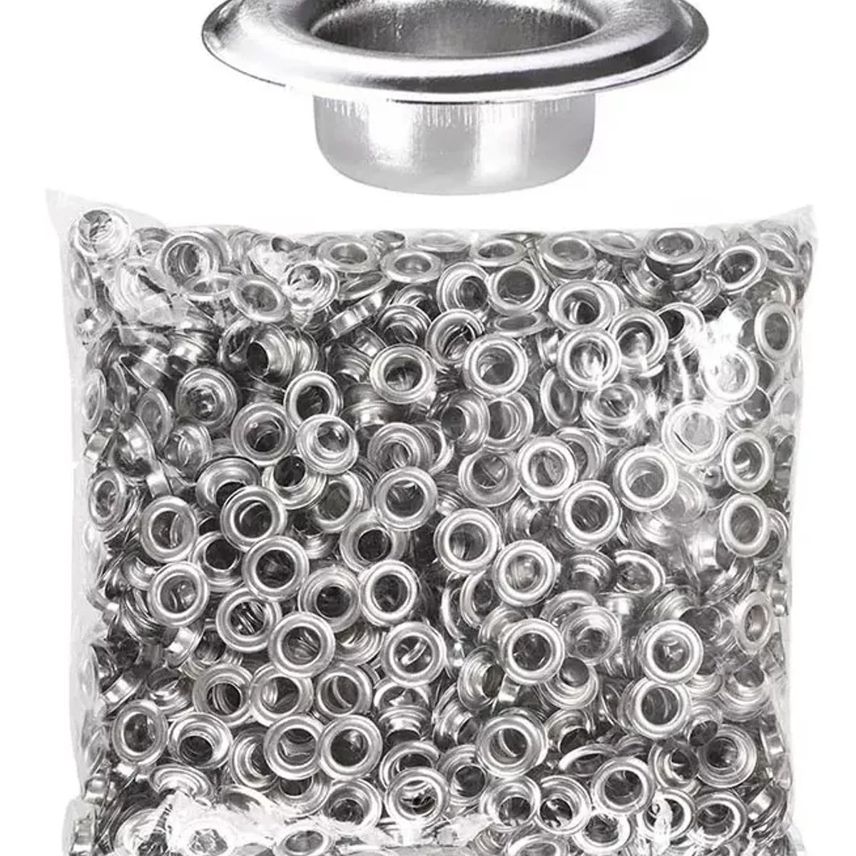 KUANGYE - Ojetillos 1/2 Metálicos 1000 Unidades Con Golillas - Ojillos