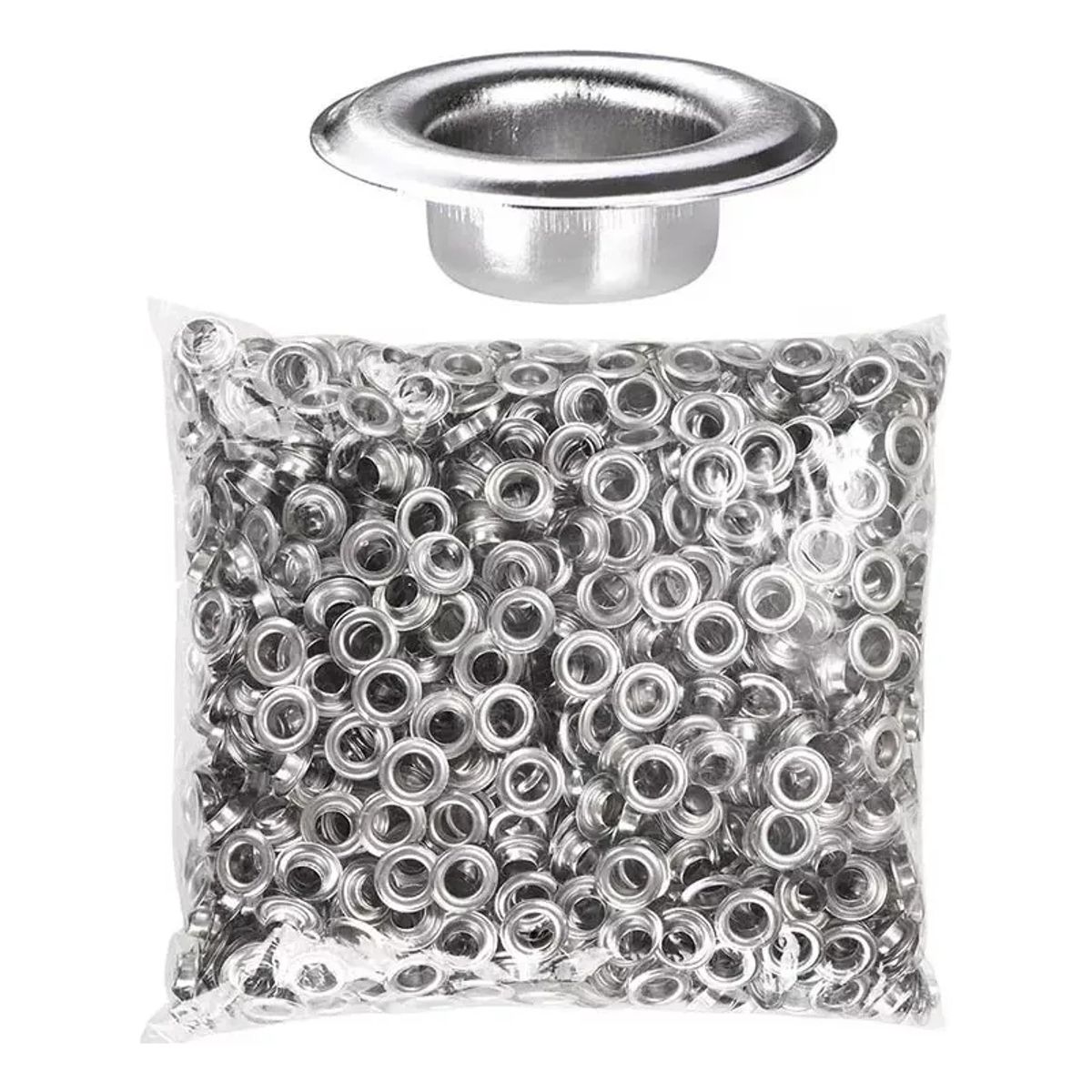 KUANGYE - Ojetillos 1/2 Metálicos 1000 Unidades Con Golillas - Ojillos