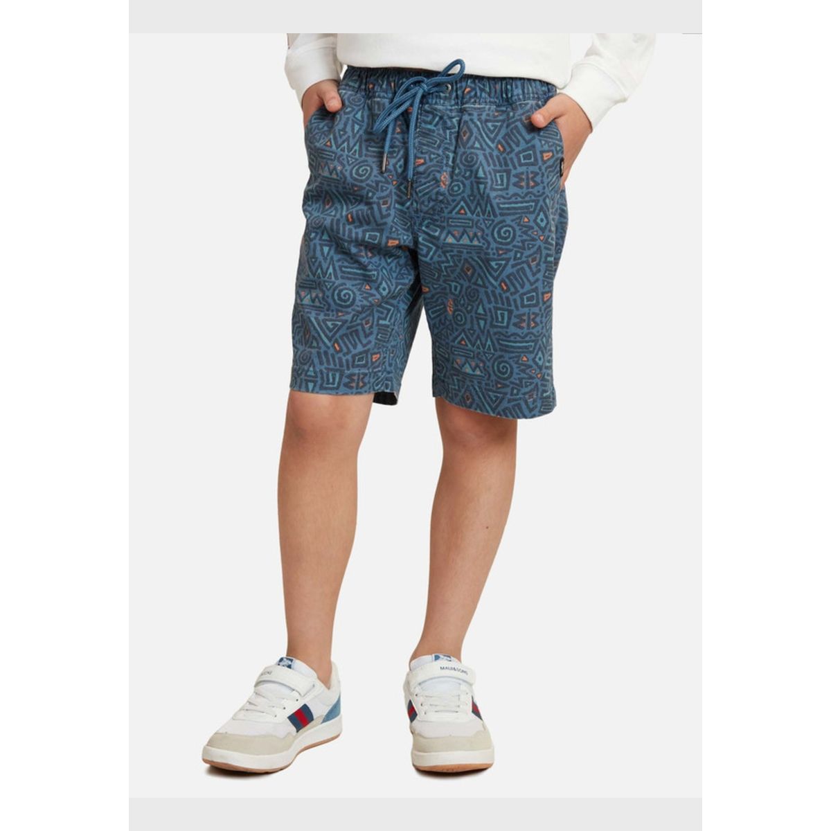 MAUI AND SONS - Bermuda Jogger Tribal Blue Kids Multicolor Maui and sons