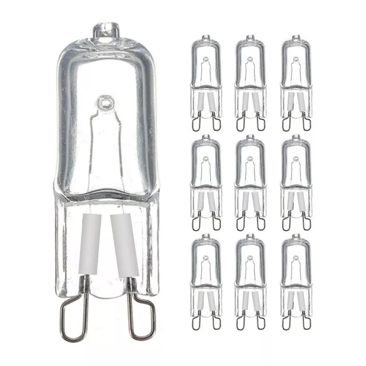 KUANGYE - Pack 10 Bombillas Halógenas Led G9 Eco 40w