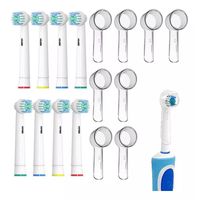 Pack 8 Cabezales De Repuesto Cepillo Eléctrico + Protectores.