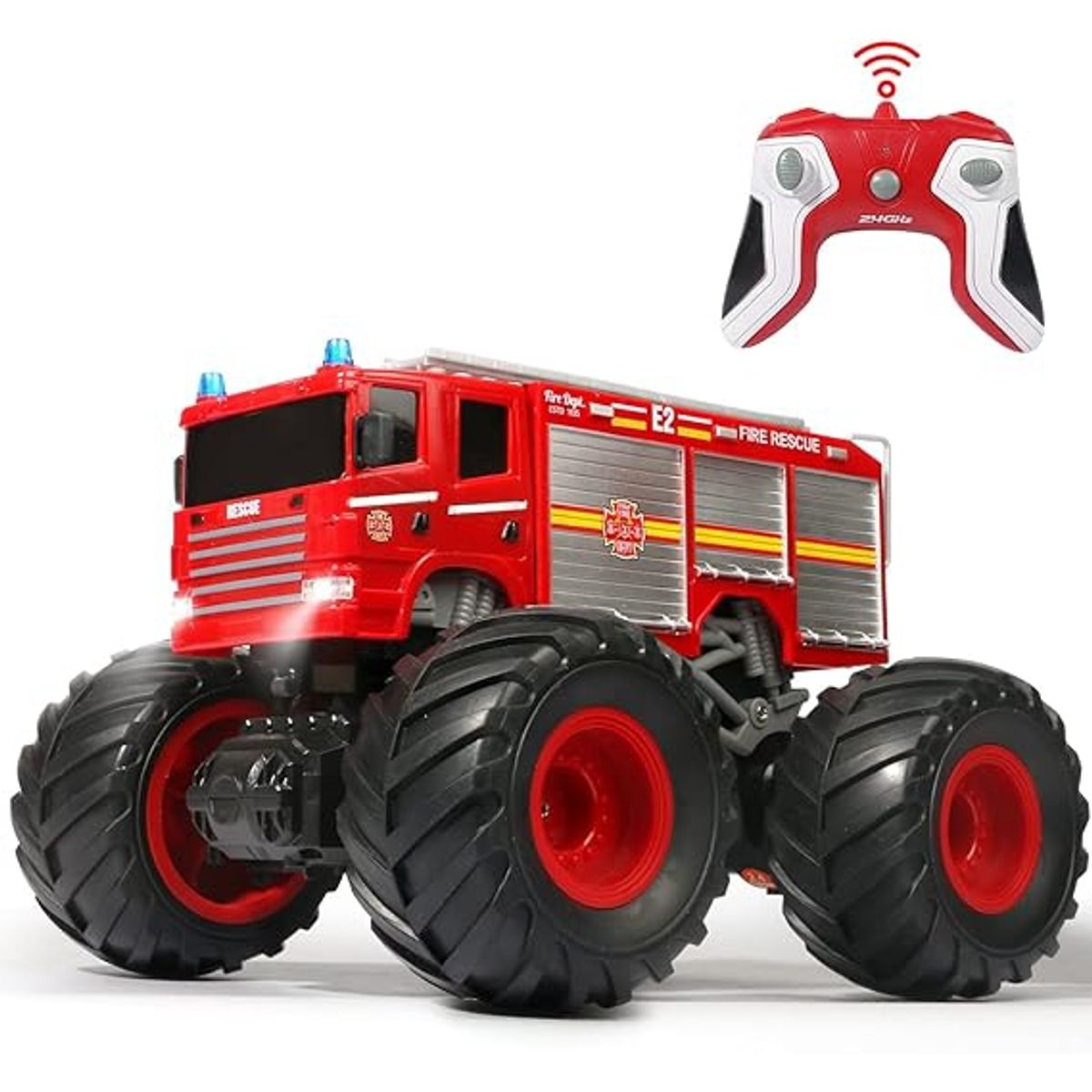OEM - Camion De Bombero Luces Sonidos monster truck Recargable