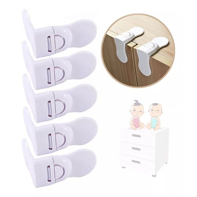 KUANGYE - Pack 5 Seguros Multiuso Niños Puertas Cajones Muebles