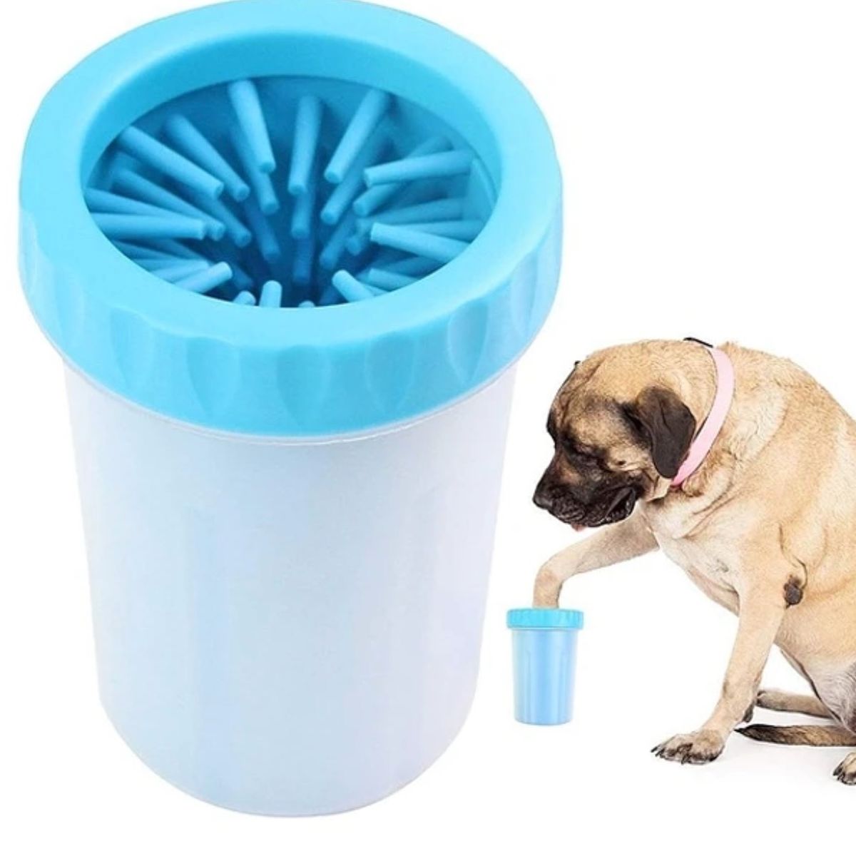 GENERICO - Limpiador Manual de Patas para Mascotas Cerdas de Silicona