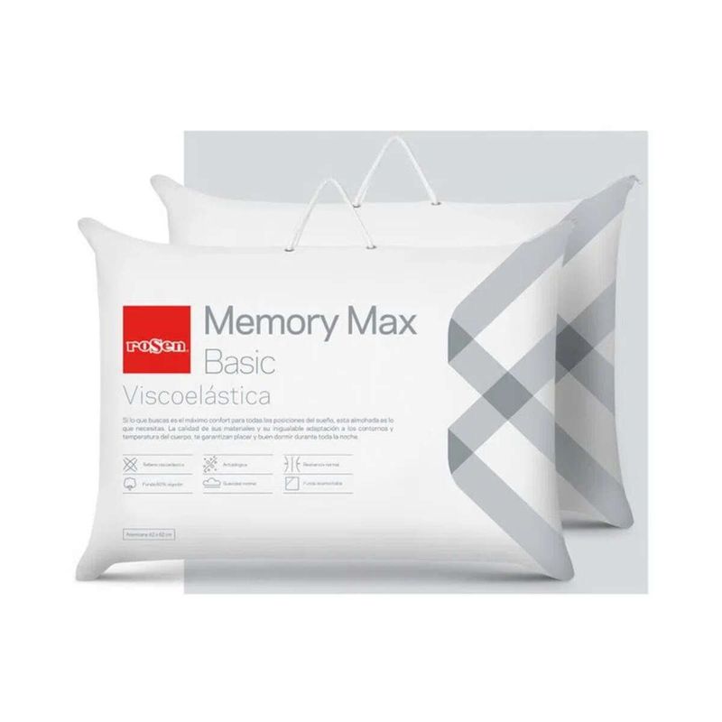 ROSEN - Set 2 Almohadas Rosen Viscoelástica Memory Max Americana