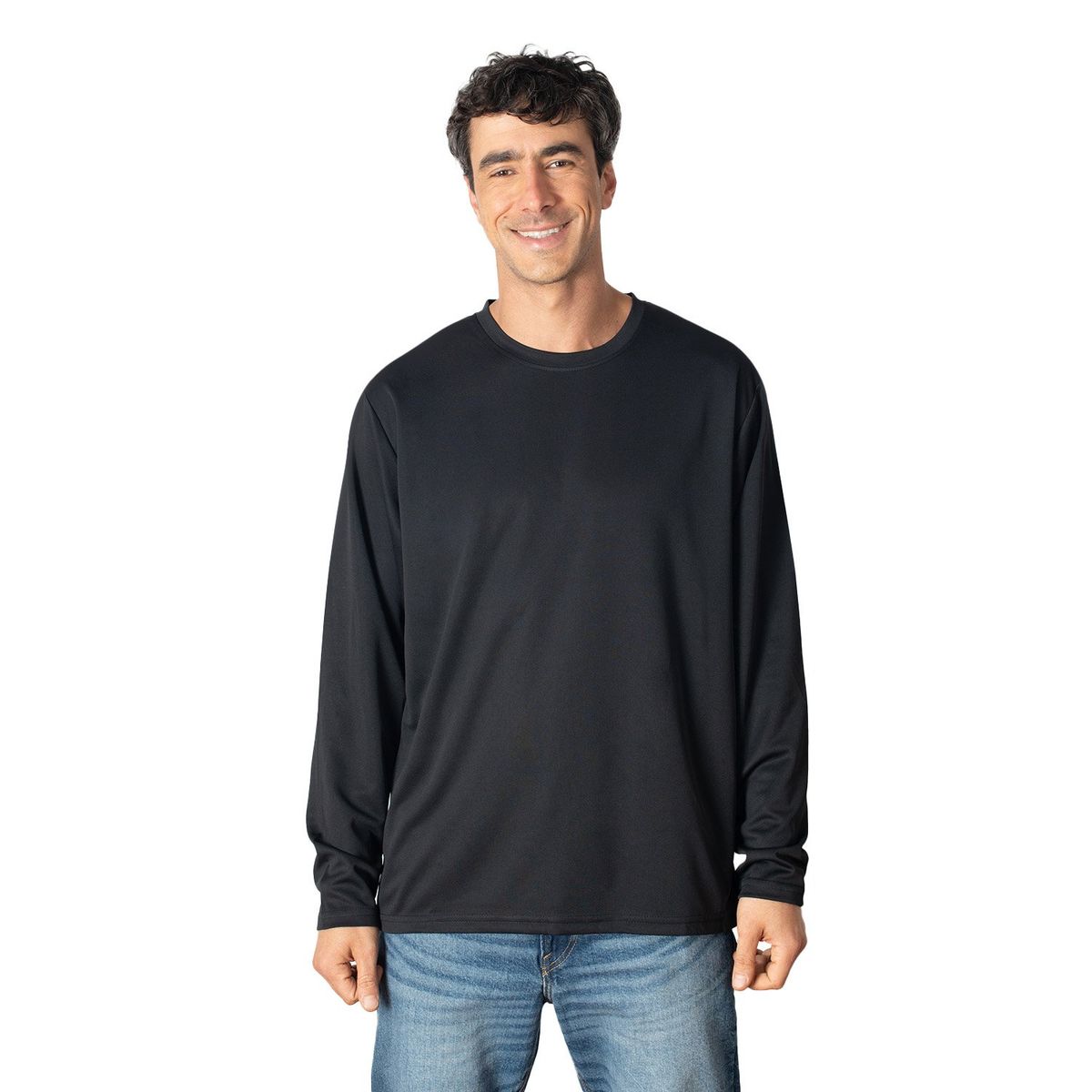 INDUSBORD - Polera Running Dryfit Quickdry Hombre Manga Larga UVpro Ripstop