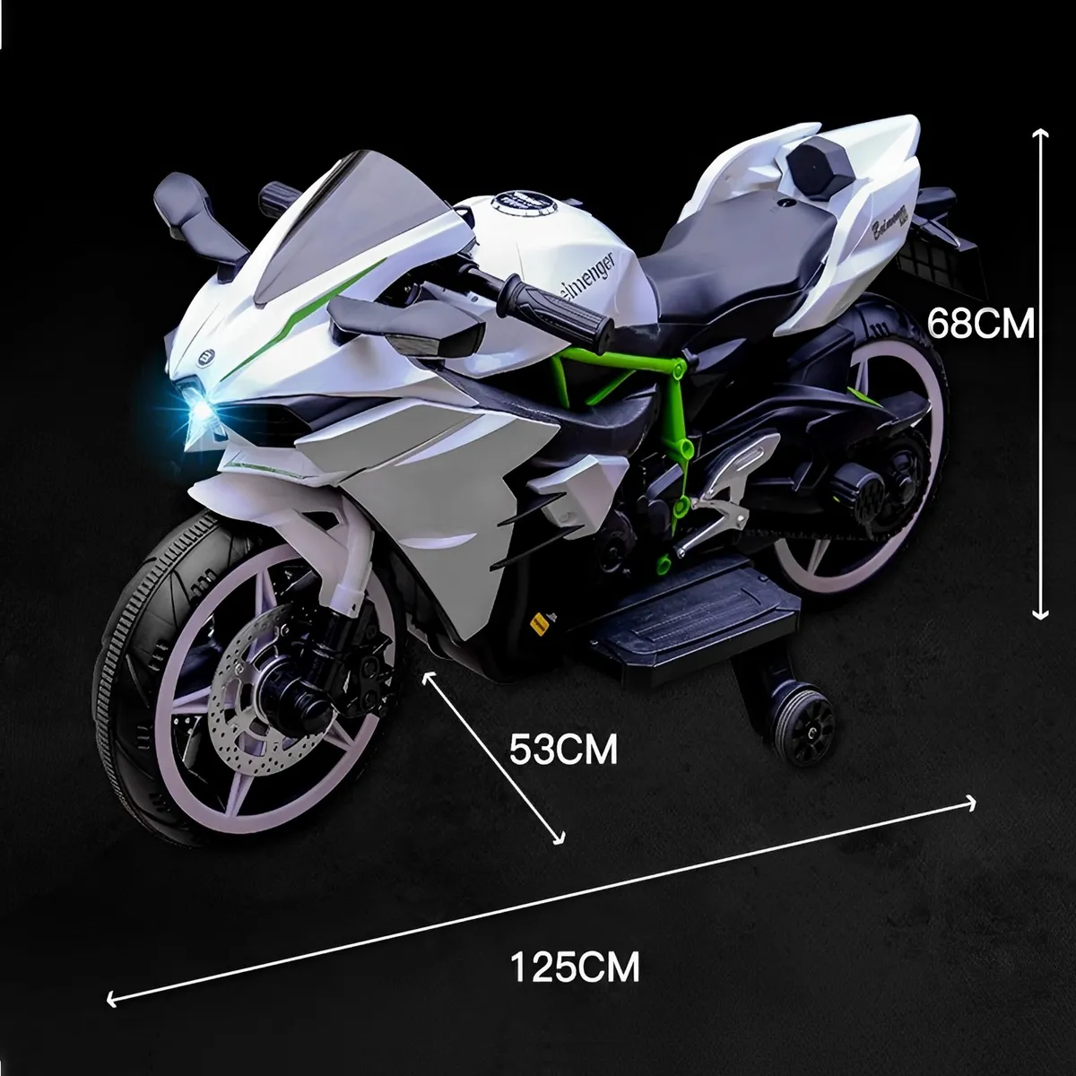 MUNDO ONLINE - Moto Electrica Alta Gama Luces Led Y Sonidos Blanca