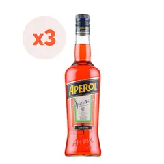 APEROL - 3x Licor Aperitivo Spritz 11° 750cc