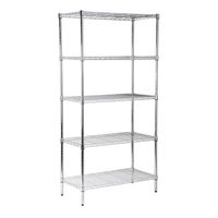 Estante Acero Cromado 45X90X180 Cm 5 Repisas