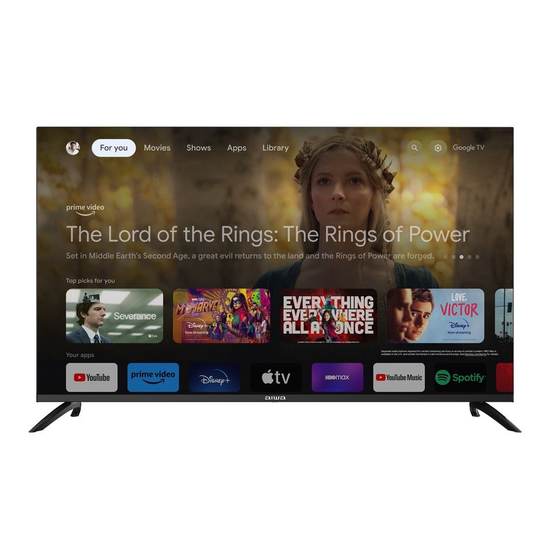 AIWA - Televisor Smart Tv Led Aiwa 58 4k Sistema Google Tv