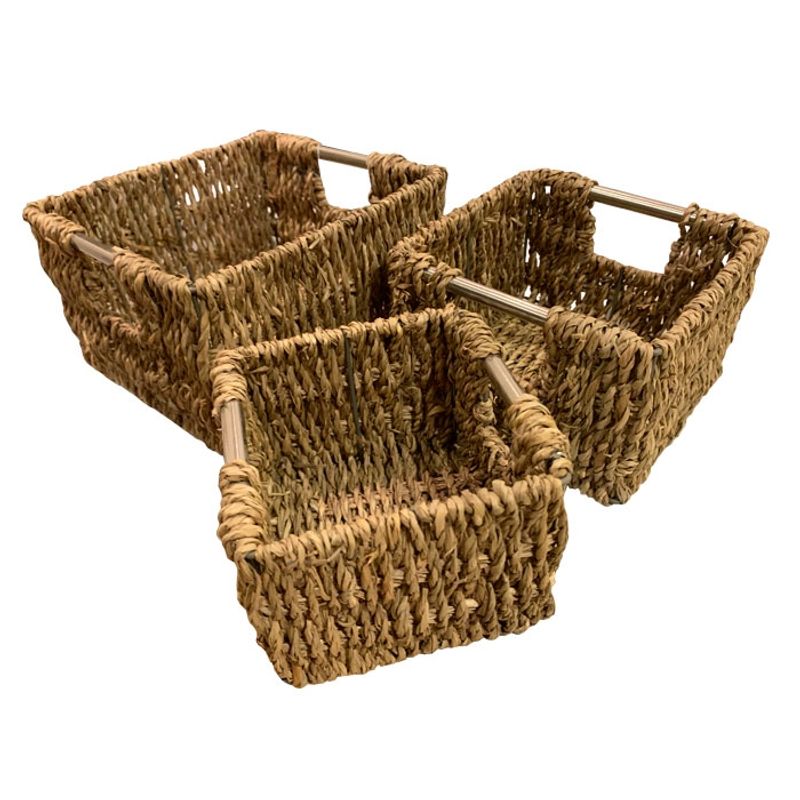 BRIC - Cestas fibras naturales set de 3.