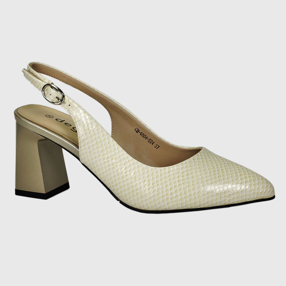 DEGAS - Zapato Cuero Glannis Beige DEGAS
