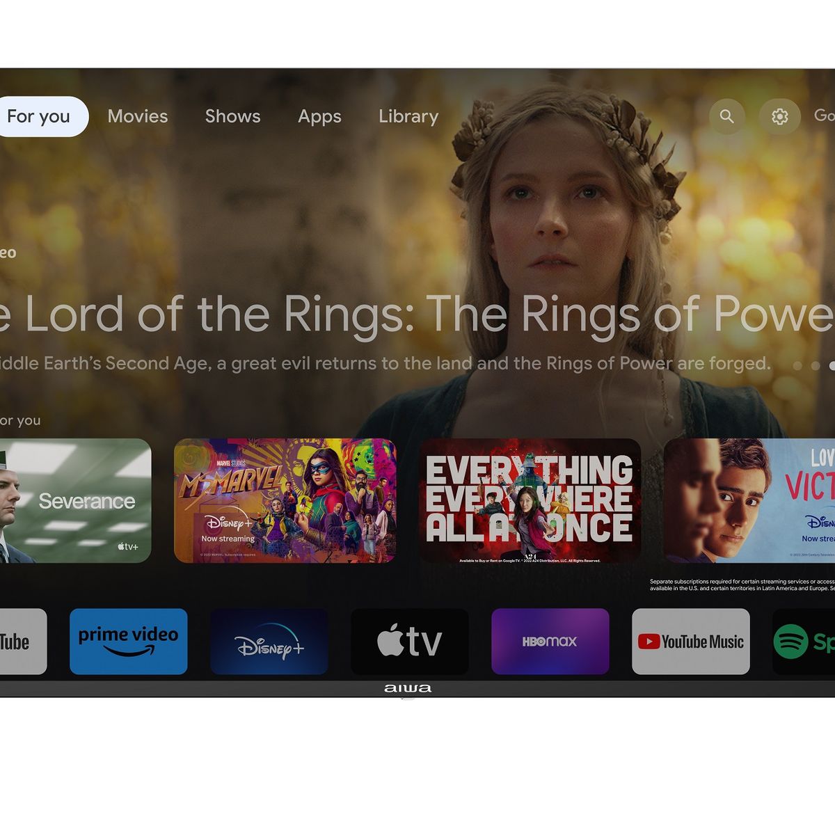 AIWA - Televisor Smart Tv Led Aiwa 65 4k Sistema Google Tv