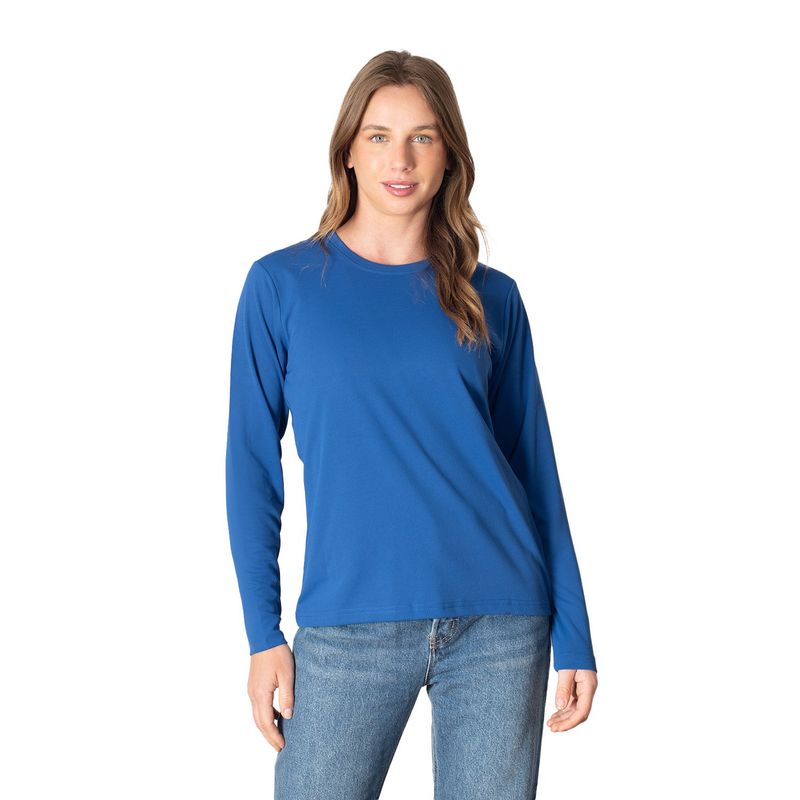 INDUSBORD - Polera Running Dryfit Quickdry Mujer Manga Larga UVpro Ripstop