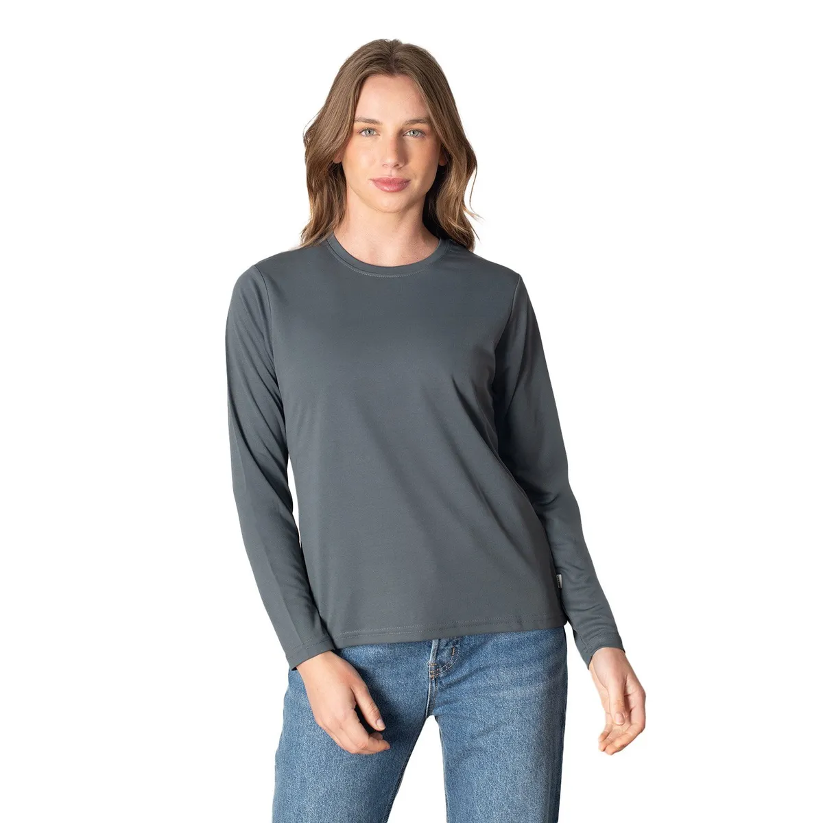 INDUSBORD - Polera Mujer Running Manga Larga Dryfit Quickdry Protección UV Indusbord