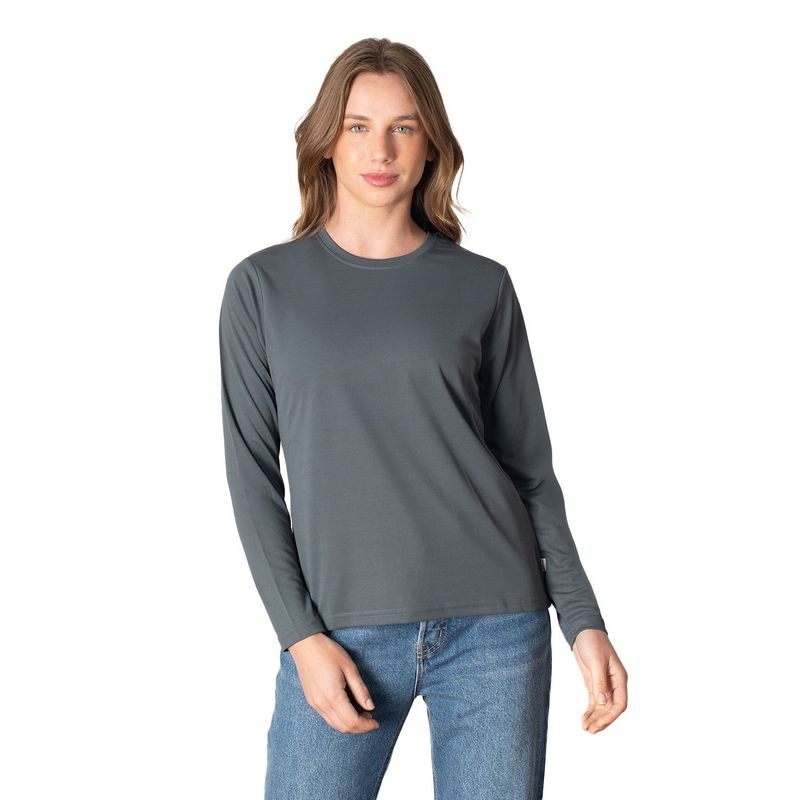 INDUSBORD - Polera Running Dryfit Quickdry Mujer Manga Larga UVpro Ripstop