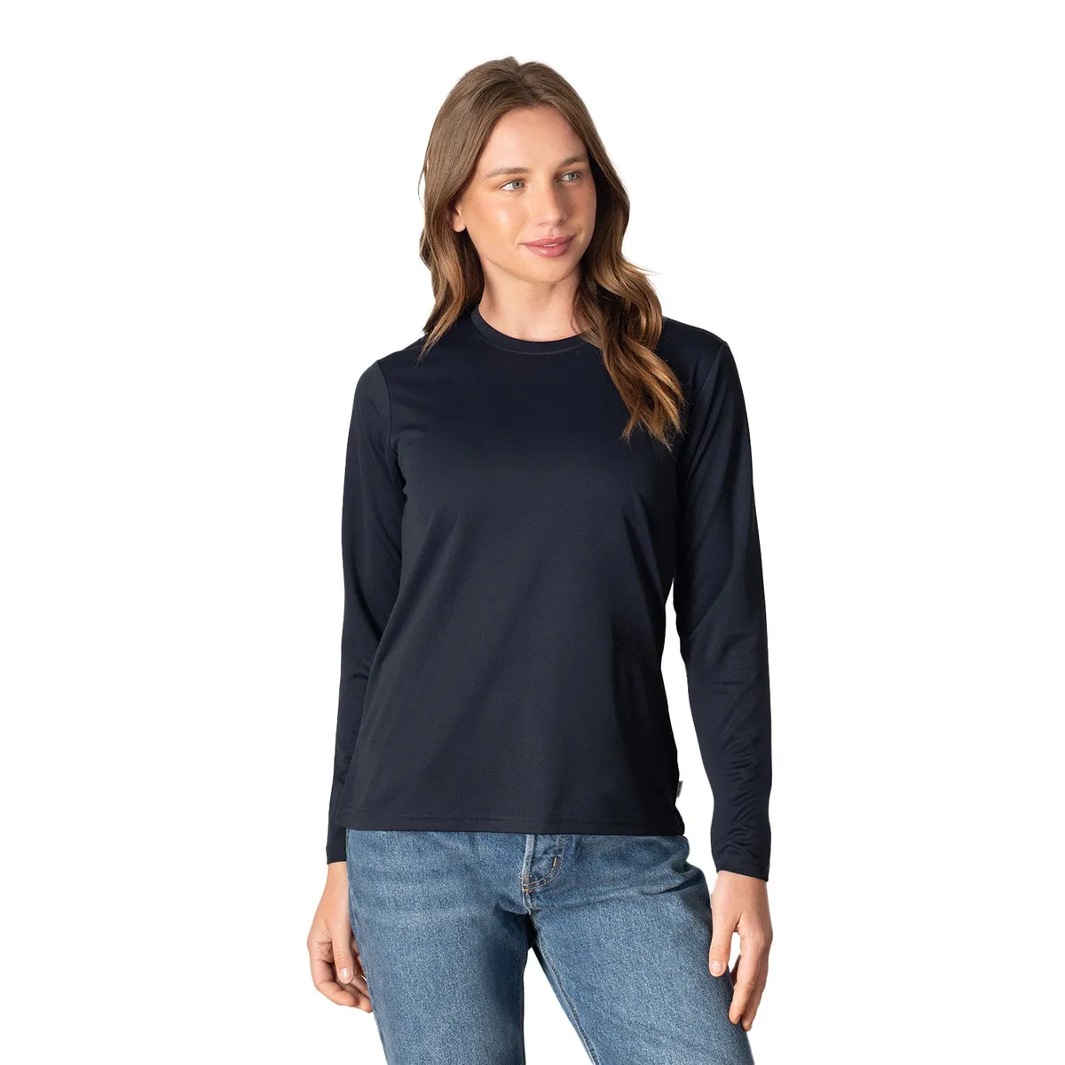 INDUSBORD - Polera Mujer Running Manga Larga Dryfit Quickdry Protección UV Indusbord