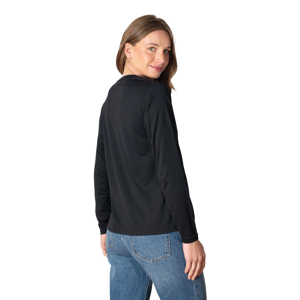 INDUSBORD - Polera Mujer Running Manga Larga Dryfit Quickdry Protección UV Indusbord