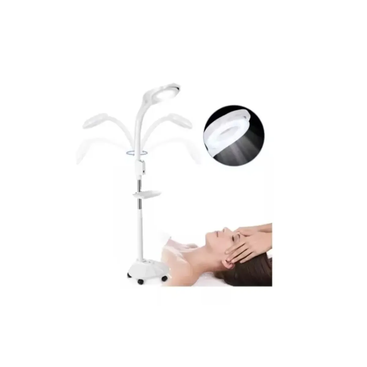 GENERICO - Lampara Luz Fría Lupa Led Con Pedestal Cosmetología Pestañas