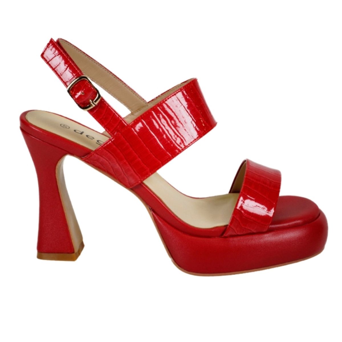 DEGAS - Sandalia Cuero Kader Rojo DEGAS