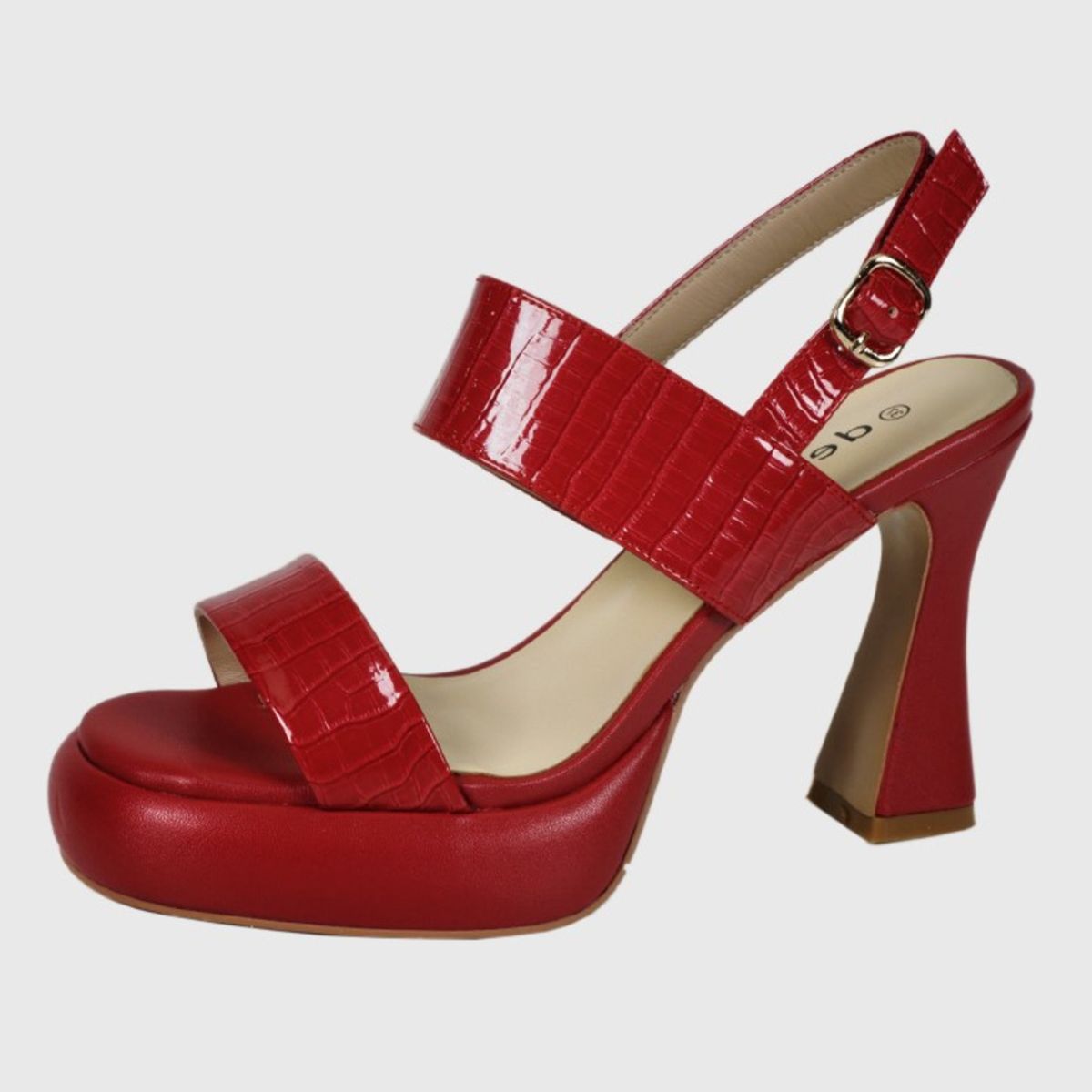 DEGAS - Sandalia Cuero Kader Rojo DEGAS