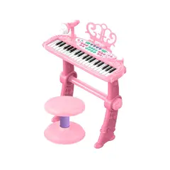 MUNDO ONLINE - Piano Juguete Teclado Infantil Con Micrófono Y Taburete