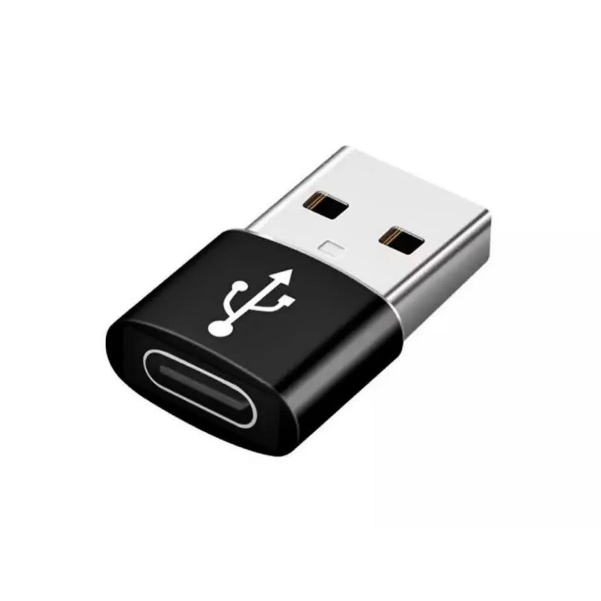 GAOR - Adaptador Cable Lightning Usb-c A Usb Cargador iPhone 14 13 - Negro