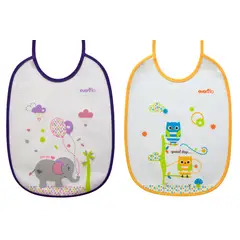 EVENFLO - PACK 2 BABEROS ANIMALES +3 MESES NIÑA
