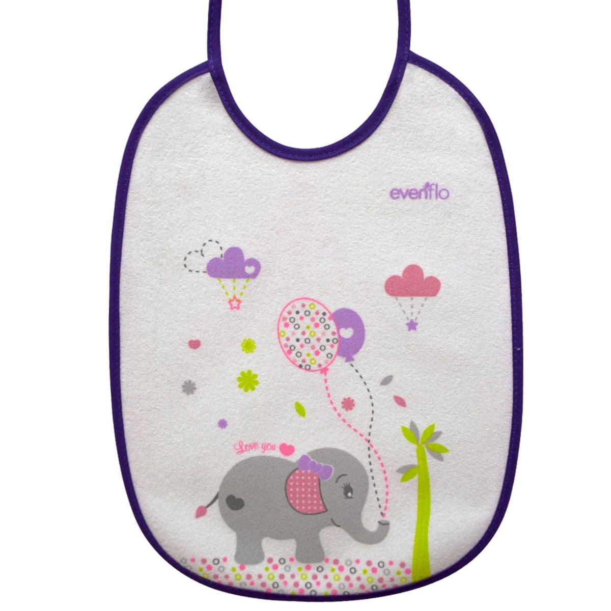 EVENFLO - PACK 2 BABEROS ANIMALES EVENFLO +3 MESES NIÑA