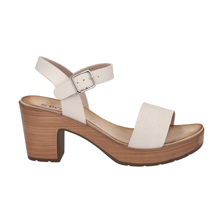 Sandalia Mujer Beige Trixie