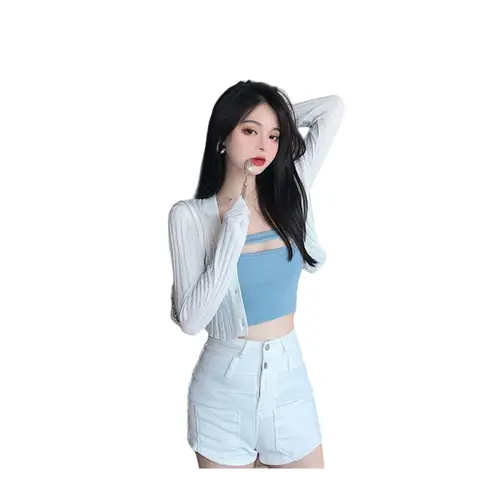 GARSIL - Polera Sin Tirantes Corta - Peto - Crop Top Para Mujer