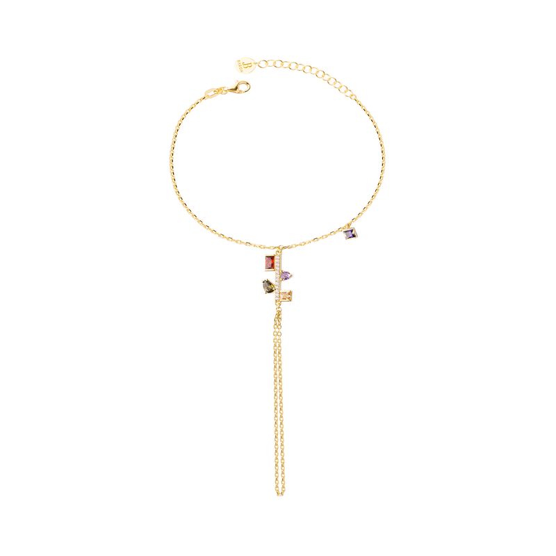 JB JOYAS BARON - Pulsera Plata Esterlina 925 Anillo Piedras Revestido