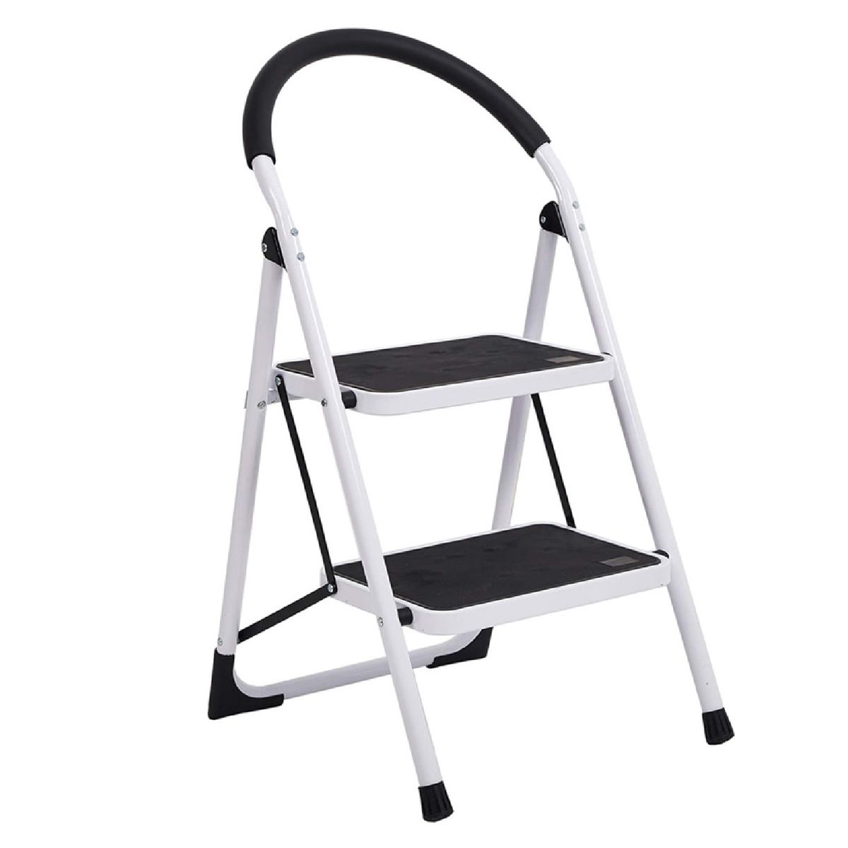 MUNDO ONLINE - Escalera Piso Escala Plegable 2 Peldaños Resistente