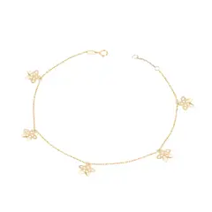JB JOYAS BARON - Pulsera de Oro 18kt Flor Calada