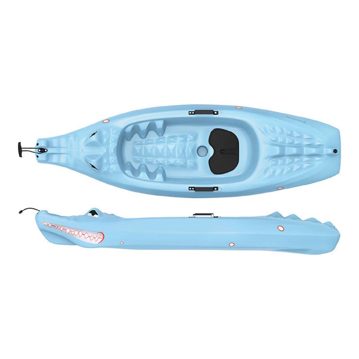 SEAFLO - KAYAK NIÑOS SIT ON COCODRILO - CELESTE