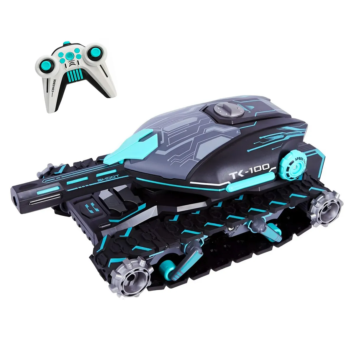 MUNDO ONLINE - Auto Tanque a Control Remoto Lanza Bombas de Agua Verde